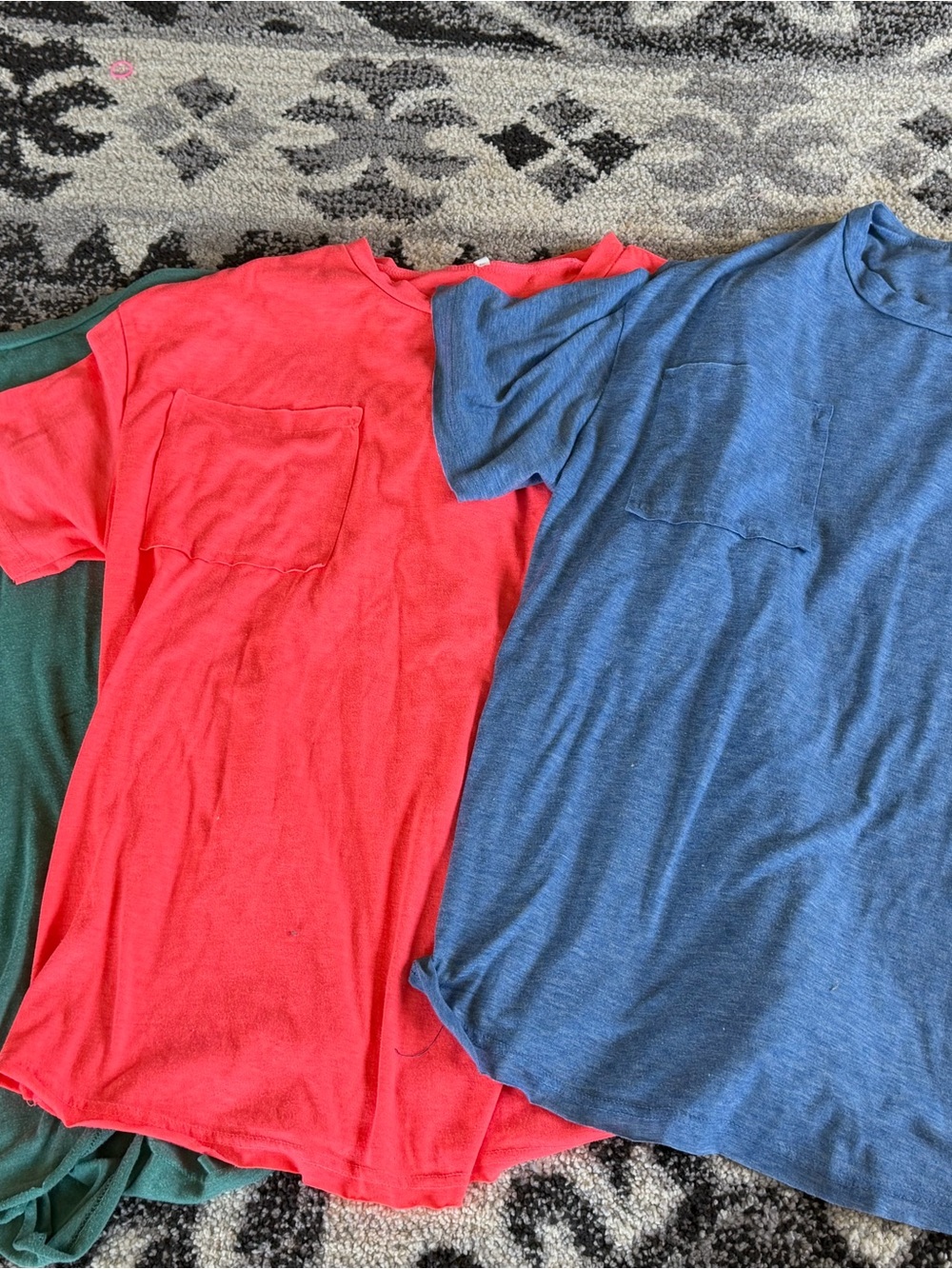Womens Short-Sleeve Pocket Tee 3 pack